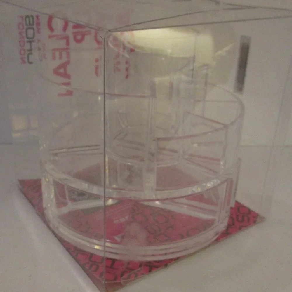 new acrylic makeup organizer bin